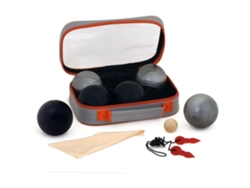 Petanca Doble Triplete K Ro 3 Bolas Negro Mate 3 Bolas Acero Mate 720 G