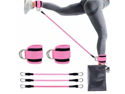 Banda Elástica De Resistencia Para Estiramiento De Piernas, Correa De Entrenamiento Para Piernas (Rosa)  DIGITALLAB