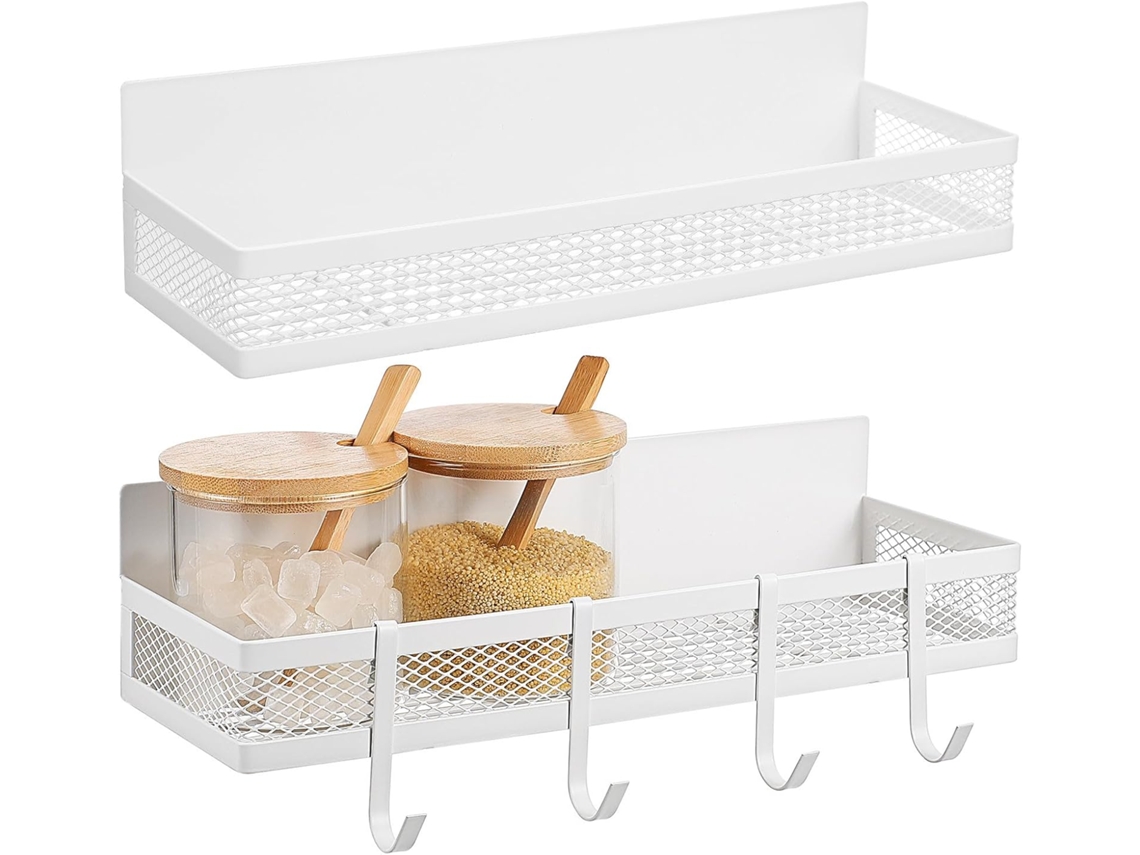 Juego Metal 2 Para Pared Ganchos Práctico Multifuncional Baño Cocina