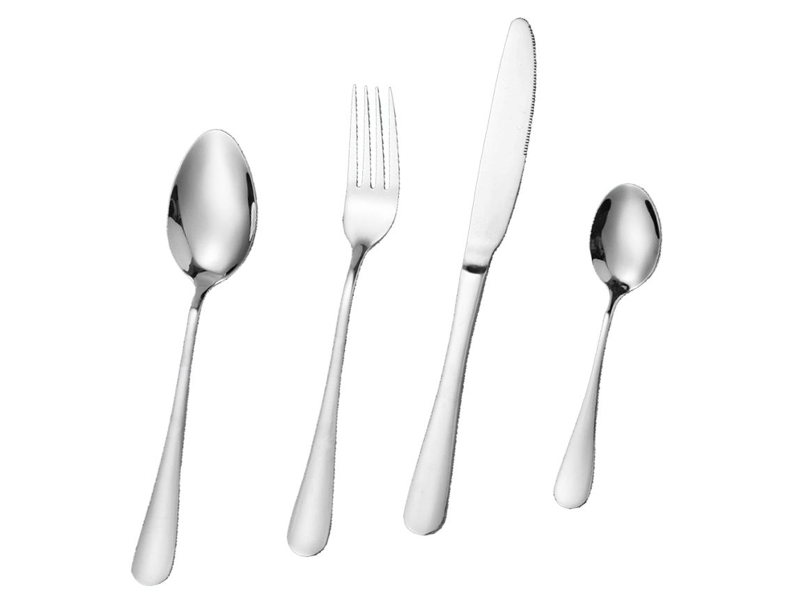 Juego de cubiertos infantiles: cubiertos reutilizables con tenedor, cuchillo y cucharas de mesa NEVEANCE