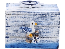 Caja De Almacenamiento Mediterránea De 5 Piezas, Organizador De Joyas Náutico Pequeño Y Decorativo