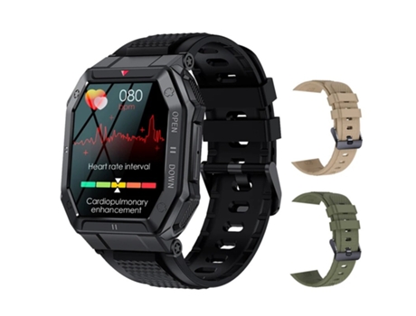 Smart Watch Hombres K55 Bluetooth Smartwatch Para Hombres Monitor de Salud Reloj Impermeable Para Android IOS Dial Personalizado VEANXIN