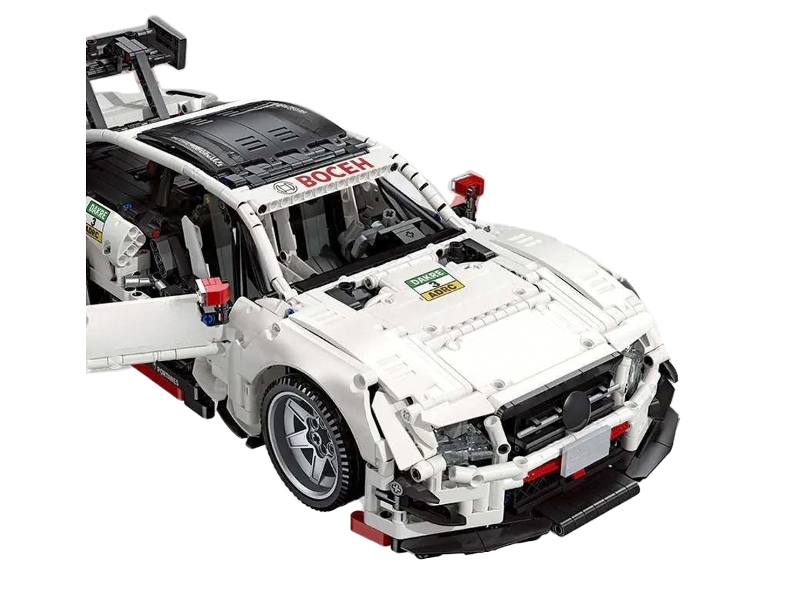 Set de coche deportivo blanco de 2489 piezas. B. activo