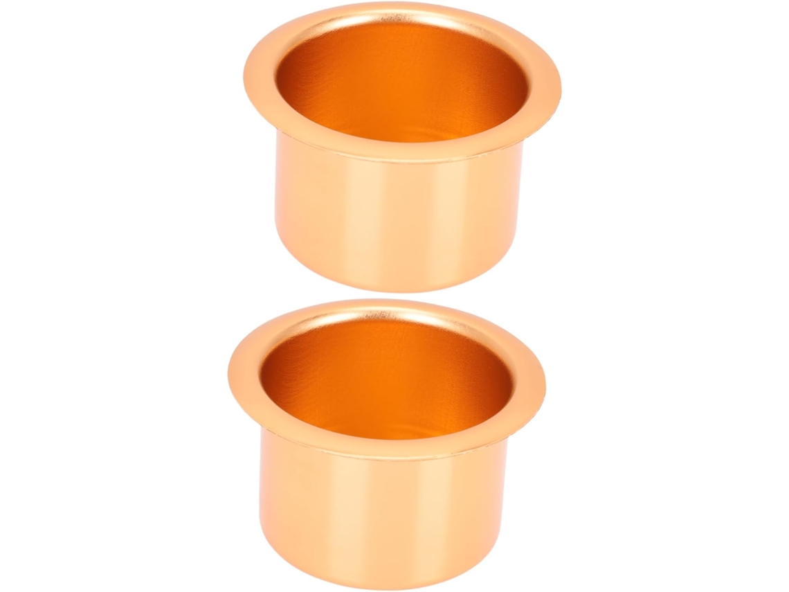 Juego De 2 Portavasos Empotrados De Acero Inoxidable