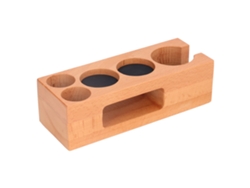Soporte Multifuncional De Madera Para Cafetera De Émbolo, Seguro Para Los Amantes Del Café Gracias A Su Diseño Antideslizante.