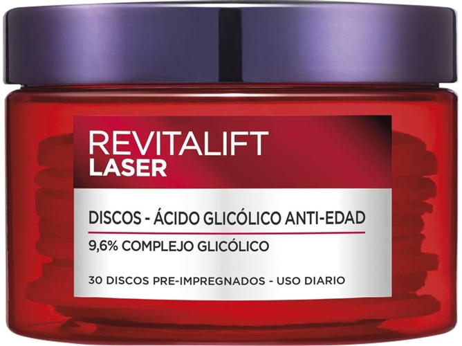 Crema Facial L'OREAL Laser Revitalift X3 Peel Pads 30 Unidades