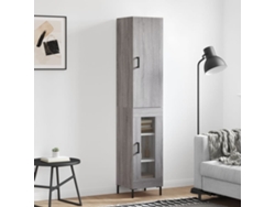 Aparador Alto Madera Contrachapada Gris Sonoma 34,5x34x180 Cm