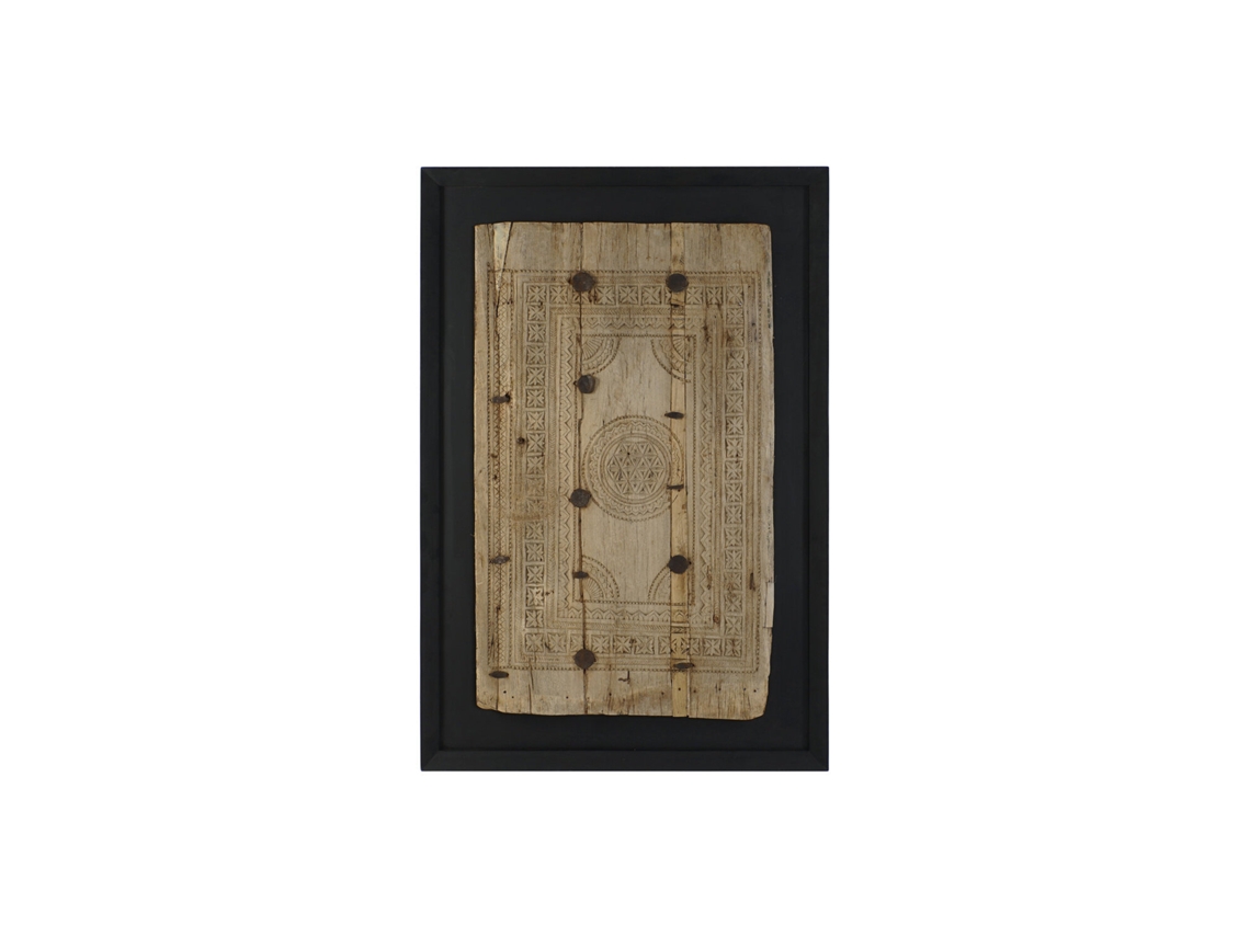 Decoración Pared Teca Puerta Antigua 120x8x180cm