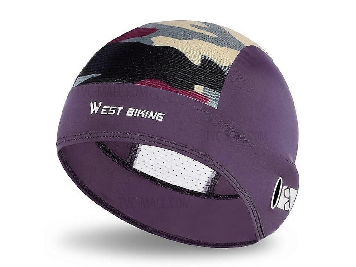 Gorra de ciclismo West Biking YP0201295 para verano, con protección UV, ideal para cascos de bicicleta de montaña, carretera y motocicleta. Forro de seda.