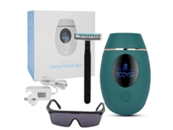 Depiladora Ipl Con Pantalla Digital Para Cuerpo Axilas Piernas Labios 900000 Flash 110-240v Verde Oscuro