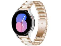Brazalete de resina y metal entrelazado para Galaxy Watch 5 de 40/44 mm