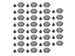 30 Juegos De Remaches Y Tornillos Hexagonales De Aleación De Zinc De 15 Mm Para Manualidades Decorativas Y Artículos De Cuero.