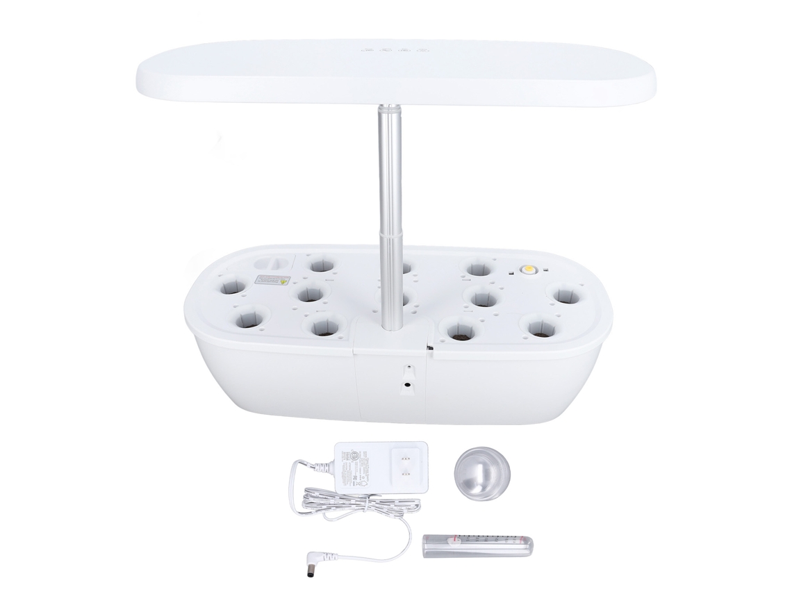 Sistema de cultivo hidropónico de interior con luz LED para la germinación de plantas
