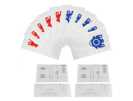 Paquete de 10 bolsas de polvo de repuesto para aspiradora, aptas para aspiradora con recipiente Miele Fjm/Gn Series C3,S2,S5,S8