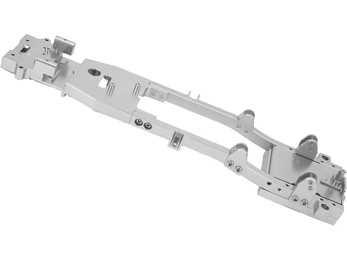 Chasis De Carrocería Metálica Cnc, 1 Unidad Para Wpl D12 Rc (plateado)