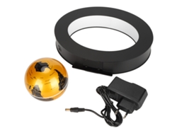 Globo Flotante Con Base Ovalada, Luz Led Magnética, Mapa Del Mundo, Decoración De Mesa, 8,9 Cm (3,5 Pulgadas)