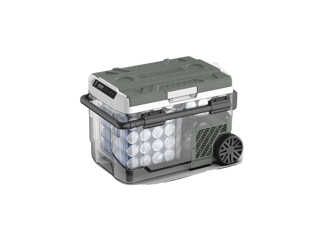 Nevera portátil para coche, control de doble zona, diseño portátil, 40 litros.