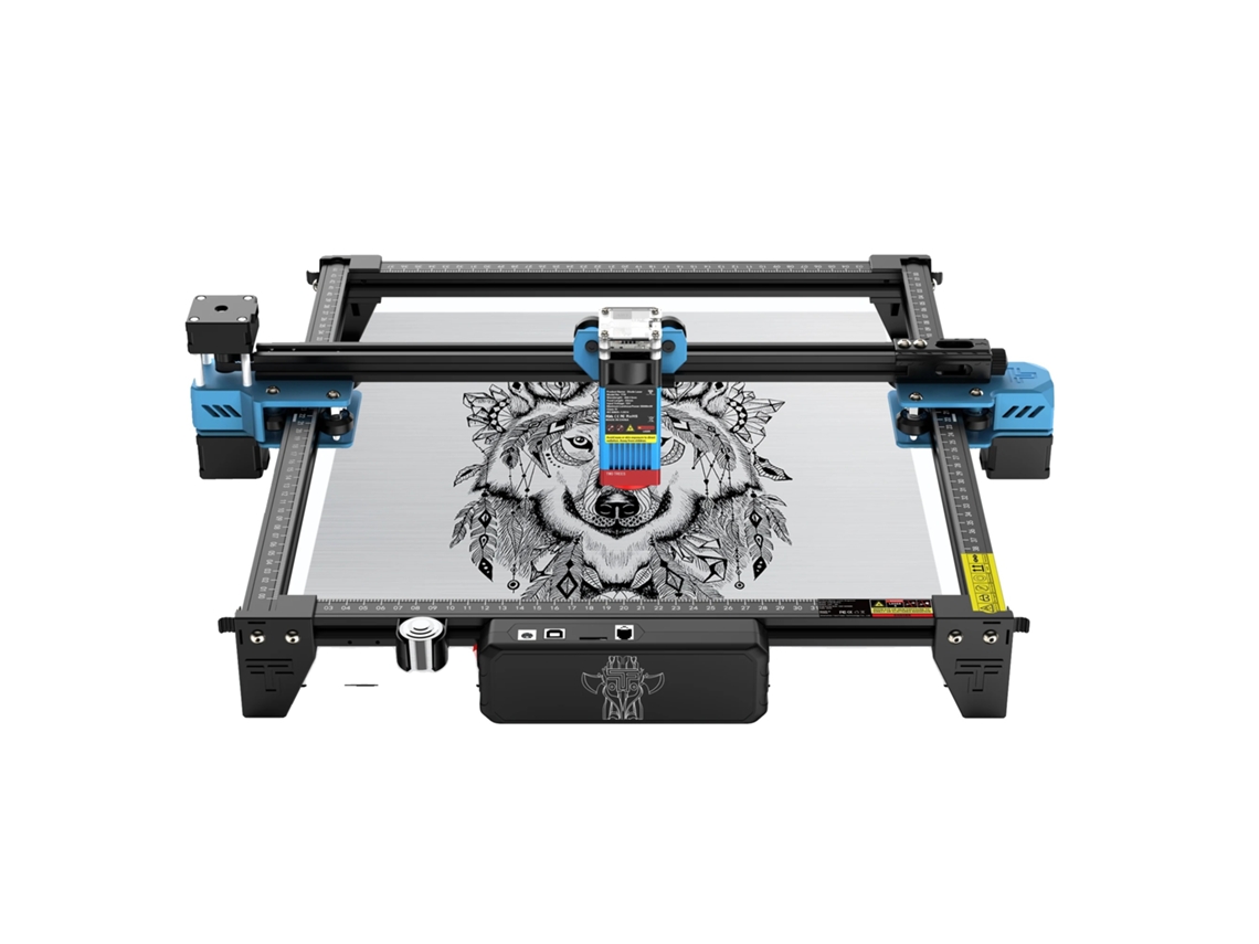 Máquina de grabado láser CNC, control Wi-Fi, compatibilidad con diversos materiales, estándar, 40 W TTS-55 Pro, enchufe europeo.