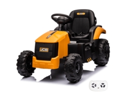 Tractor Eléctrico Para Niños - Jcb 12v - 2 A 6 Años - Amarillo