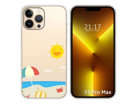Carcasa iPhone 13 Pro Max (6.7) TUMUNDOSMARTPHONE Dibujos Transparente Multicolor