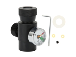 Adaptador De Recarga De Co2 Cga320 Tr21-4 Con Manómetro De Presión De 3000 Psi Para Refrescos