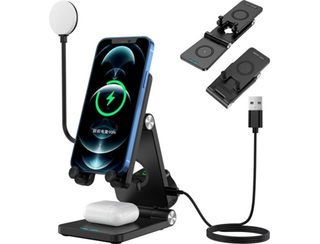 Cargador Inalámbrico CHRONUS WC7051117 Negro