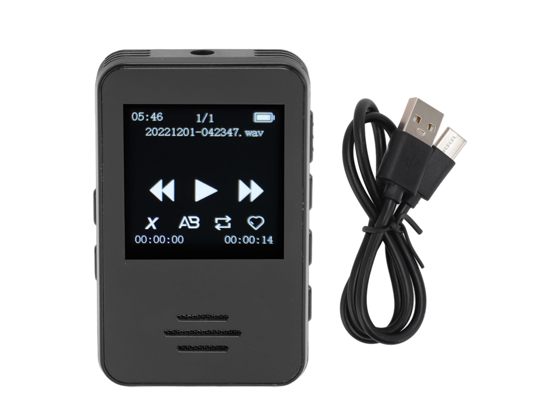 Grabadora De Voz Digital De 32 Gb Con Pantalla Ips Hd De 1,33 Pulgadas, Bluetooth 5.2, Portátil Para Windows