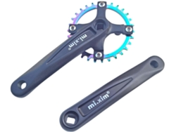 Juego De Bielas Redondas Coloridas Para Bicicleta Montaña Harilla, Aleación Aluminio 104 Bcd, 170 Mm,