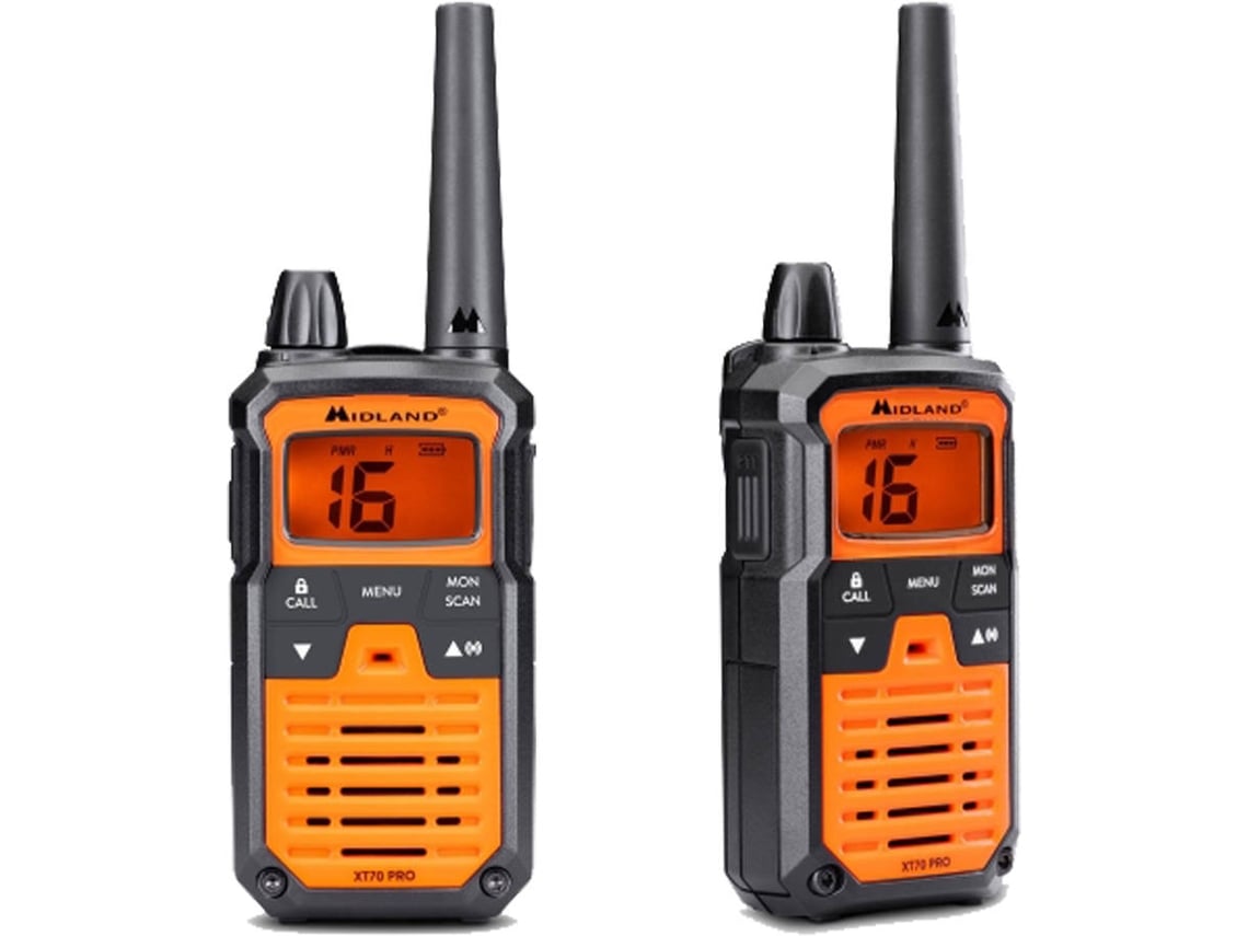Walkie-Talkie MIDLAND XT70 Pro Hobby and Work (Alcance hasta 12 km - Naranja)