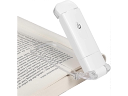 Luz de lectura. Se fija al libro con un clip. Luz de lectura LED recargable por USB. 2 niveles de brillo. Nostalgia88