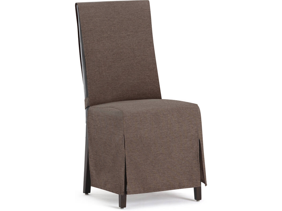 Funda de Silla EYSA Premium Valeria Pack de 2 Fundas Universal (45 x 40 x 135 cm - Poliéster y Algodón - Marrón)