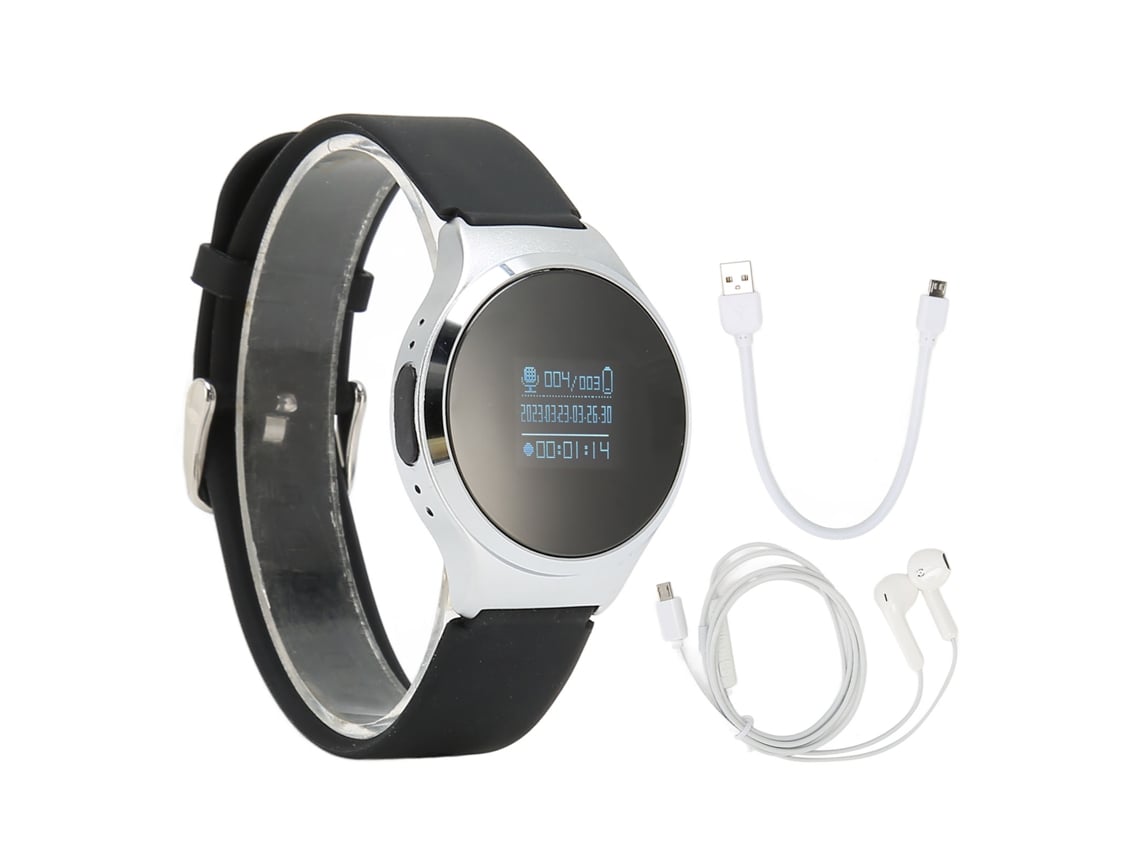 Reloj Grabador De Voz Hd Con Reducción De Ruido, Mp3, Cifrado, Grabación Por Activación De Voz, 16 Gb