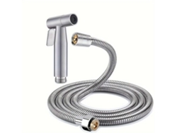 Kit de ducha portátil de alta presión, pistola de baño de acero inoxidable