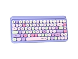 Fasst-teclado Inalámbrico Bluetooth Mini Flexible 84 Teclas Con Diseño Colorido Retro Para Windows Mac Ios Android
