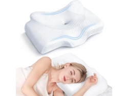 Almohada Cervical Osteoarticular, Diseño Hueco, Espuma Viscoelástica Sin Olor, Con Funda Refrescante, Almohada Ortopédica Ajustable Para Cama