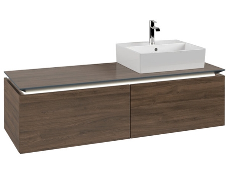 Villeroy &amp Boch Legato Vanity unit B615 1400x380x500mm lavabo a la derecha iluminación LED