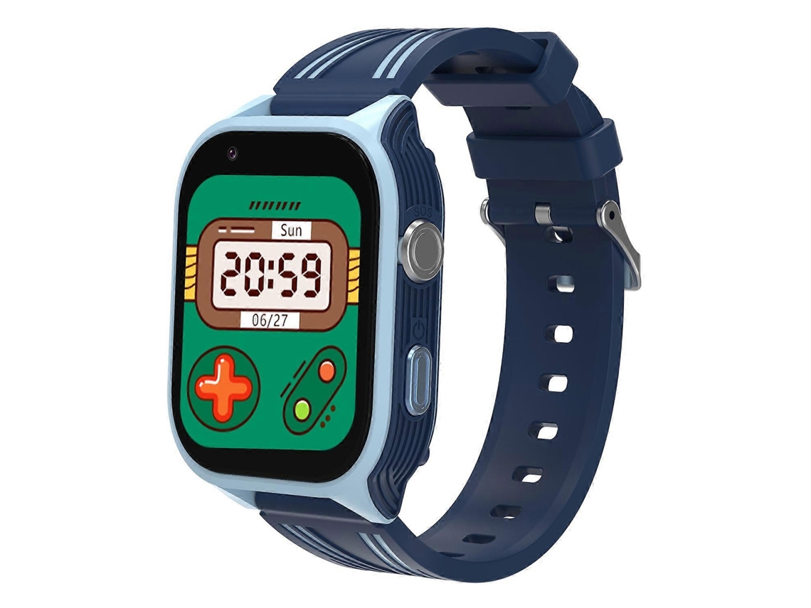 Reloj inteligente para niños Dh18 4g de 1,83 pulgadas con llamadas 4g, cámara SOS y juegos, color azul Ly Ebike