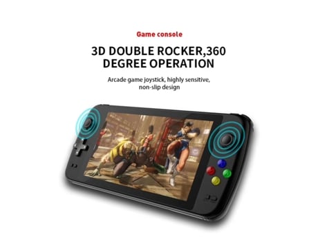 Consola de Juegos Retro de 7 Pulgadas hd 128 bits ps7000 duplo portátil player de Juegos 64g 6000+ Juegos Consolas de Juegos mp4 player de vídeo