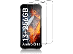 Conjunto de Protectores de Pantalla Membrana Arranhões Dureza Hd Antiimpressão Digital Sem para Oukitel Wp22 HONGWE. Vidrio Templado (2un)