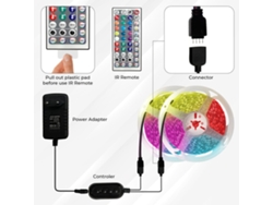 Faixa De Led Rgb Inteligente De 12 M Con Función Bluetooth Y Control De Música