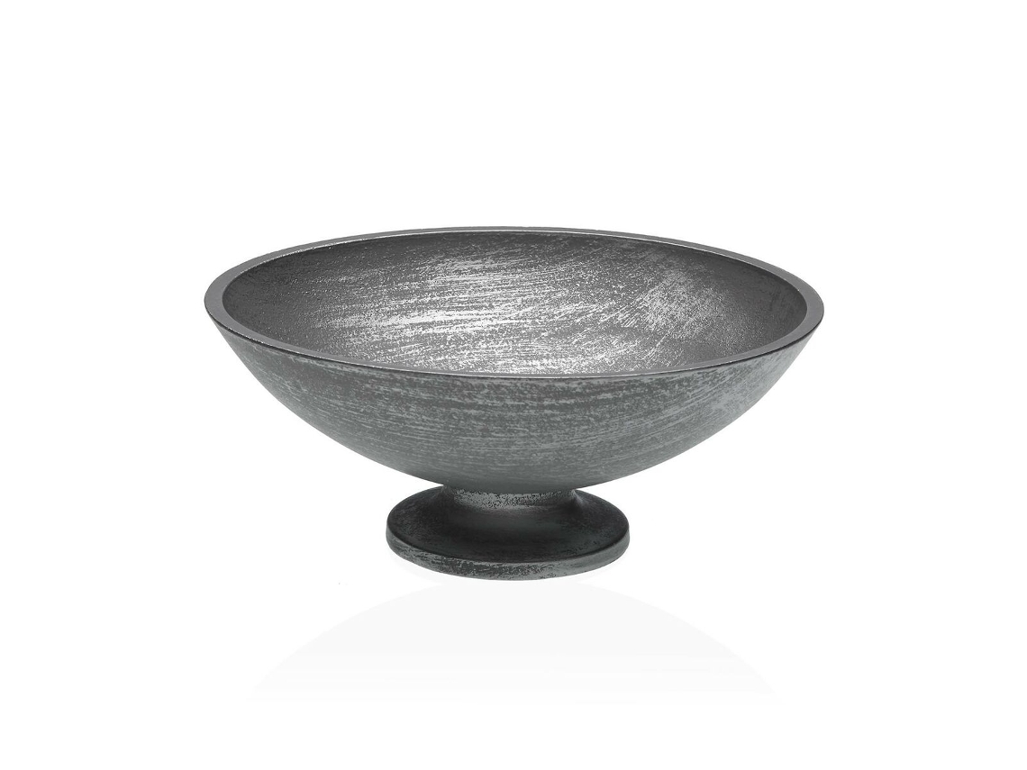 Figura Decorativa VERSA Plateado 24,5x9x24,5 cm