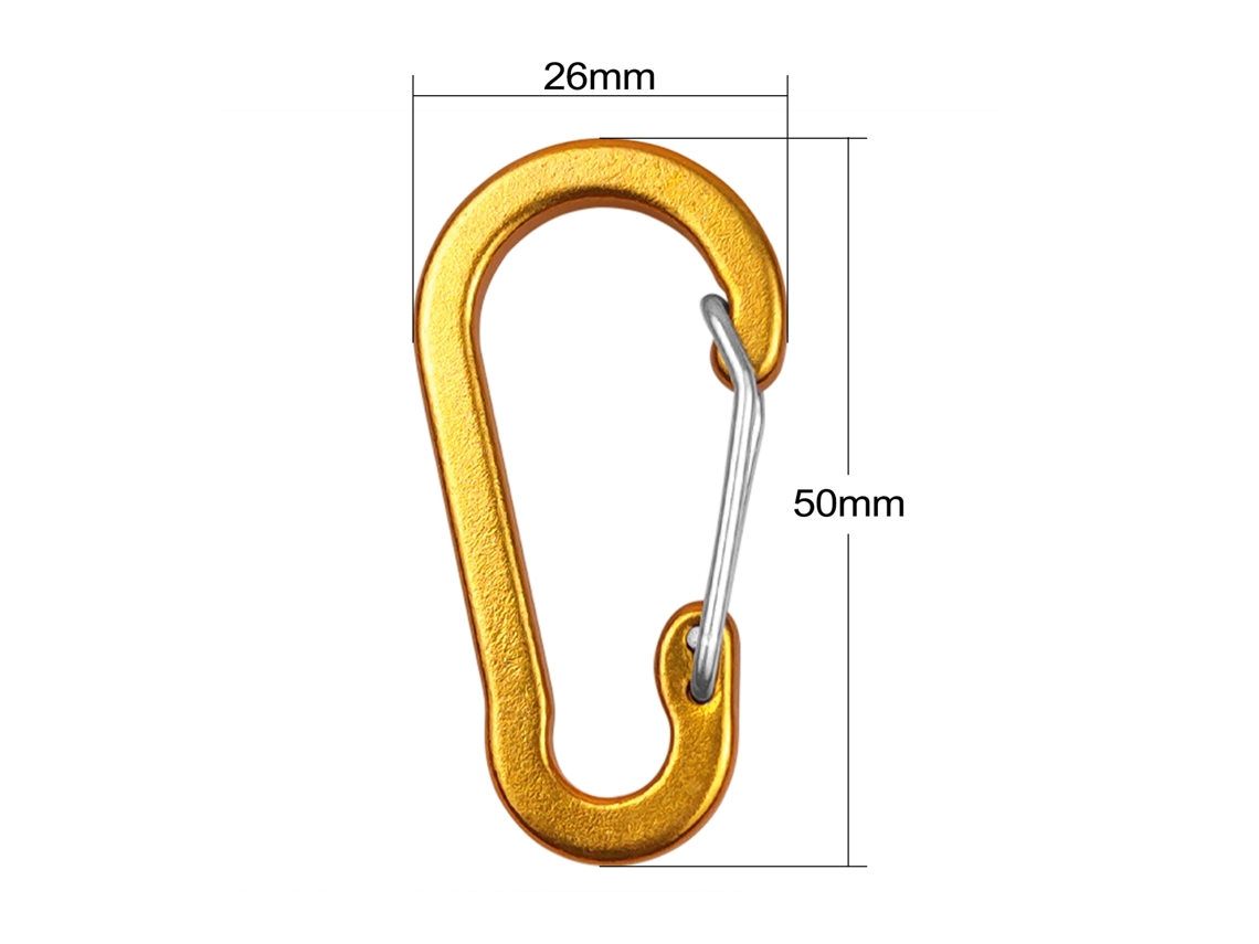 5 Mini Mosquetones De Aleación De Aluminio Con Anilla En D Para Llavero, Ideales Para Acampar, Hacer Senderismo, Pescar Y Practicar Excursionismo.