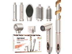Modelador De Cabelo 7 Em 1 Ohpa Kms-818 Dourado