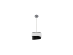 Lámpara colgante Hara 1xe27 Cromo/Blanco Negro Regx35x35 Cm Fabrilamp