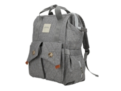Mochila Insular Para Madre, Mochila Impermeable Multifuncional Para Bebé, Gris, Grande