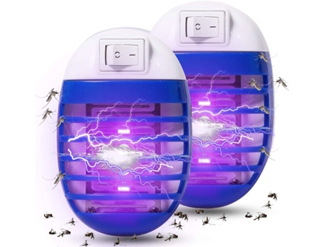 uds Bug Zapper trampa eléctrica para plagas de moscas interior, luz LED para mosquitos para Patio, dormitorio, cocina, oficina mata insectos electr...