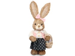 2026altiro Decoraciones de Pascua Lindo y exquisito Conejo de paja simulado Materiales de decoración festiva para niños y amigos
