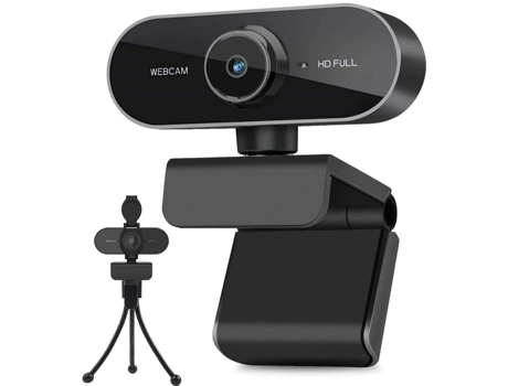 Cámara web con micrófono y trípode para PC, computadora de escritorio, computadora portátil, cámara web USB Plug and Play con cubierta de privacida...