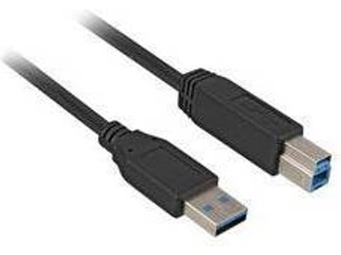Cable USB SHARKOON (USB - USB - 2 m - Negro)