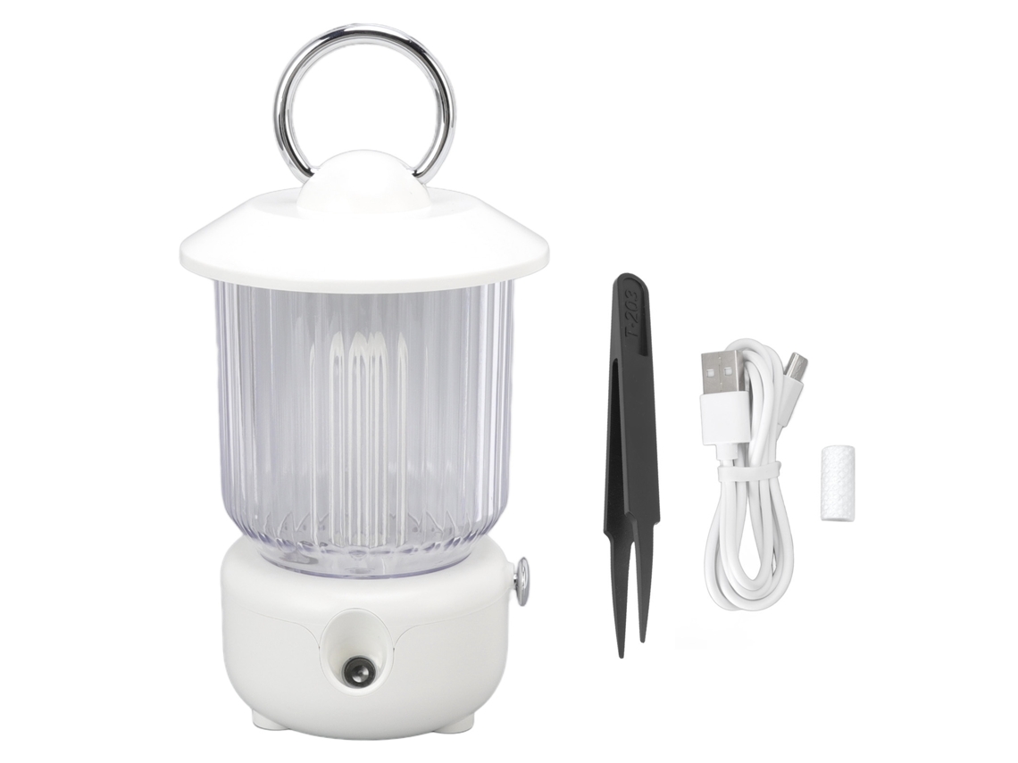 Lámpara de queroseno Mdug de 260 ml, regulable, 5 V 1 A, regulación continua, 2 modos de pulverización, carga USB